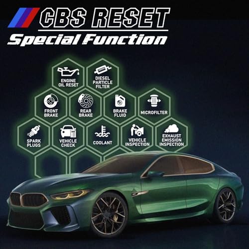 Creator C501 OBD2 Scanner Fit for BMW Mini EPB ABS SRS DPF Oil Reset All Systems Scan Tool with Battery Registration OBDII Code Reader Diagnostic Tool [New Version Update of C110+ C310+ C410 C420]