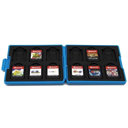 Vista 6 de CellDesigns Cartoon Game Memory Card Case Compatible with Nintendo Switch (Royal Crest)