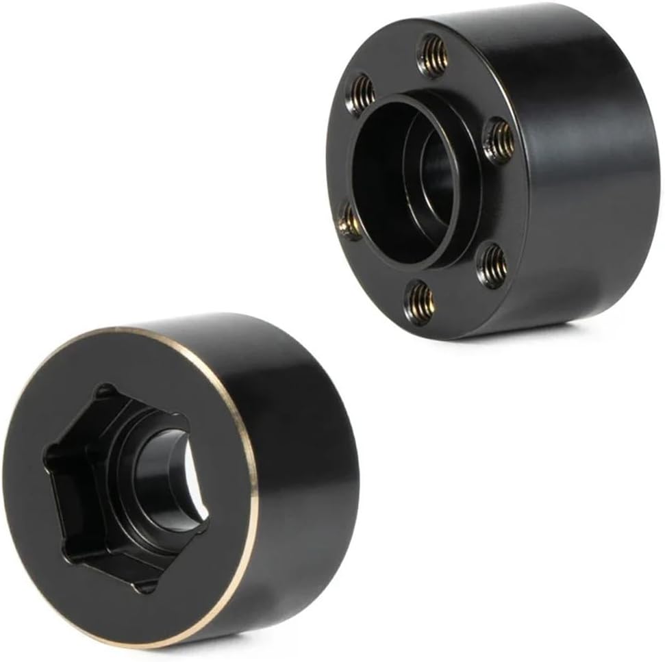 Brass Weights 6mm 9mm 12mm 15mm 22mm Wheel Hex Hub Widen Adapter for 1.9 2.2 Beadlock Wheels 1/10 RC Crawler Axial SCX10 Capra TRX4 TRX6 VS4-10 Gen8 (6mm)