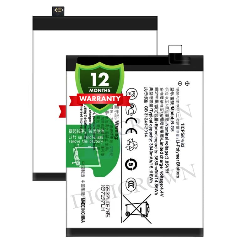 Image of Original B-G6 Battery Compatible for Vivo S1 (V1831A, V1831T) - (3940mAh) - 1 Year Warranty DF7
