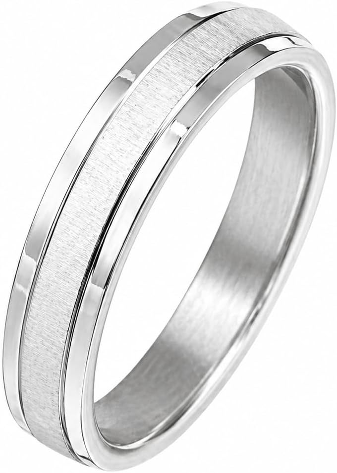 Gemini Free Engrave Groom Bride Matching Anniversary Couple Titanium Wedding Bands Rings Set Valentine Day Gift