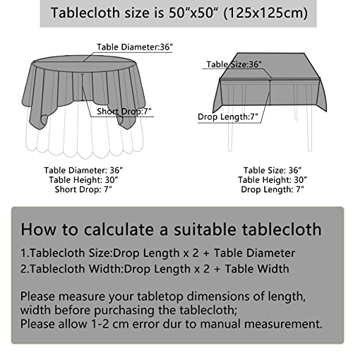 Image of B-COOL Black Sequin Table Overlay 50x50 inch Square Sequin Tablecloth Halloween Sparkle Glitz Tablecloth Popular Sequin Decoration Tableclcoth