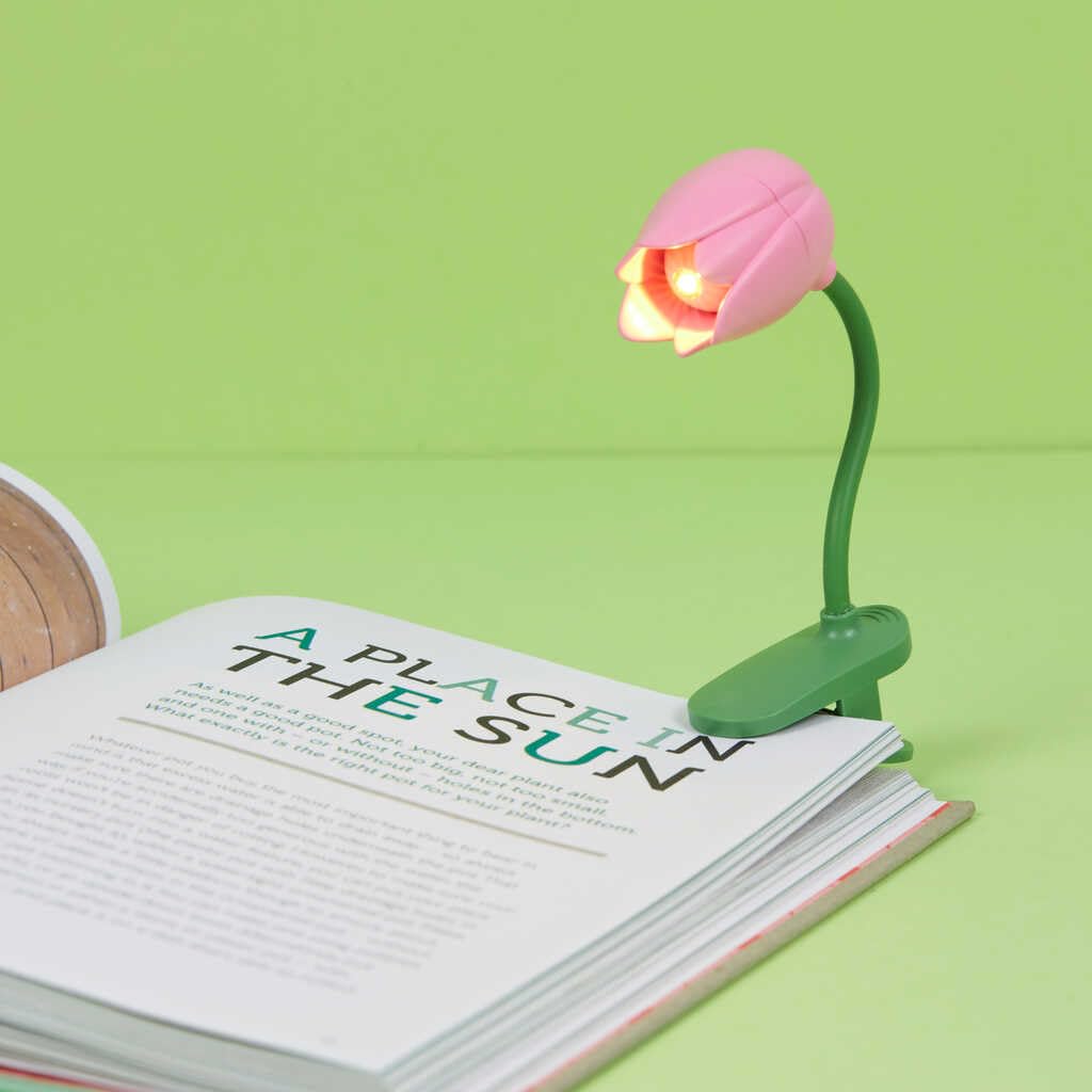 Balvi Lampada Flessibile a Forma di Tulipano Rosa per Lettura