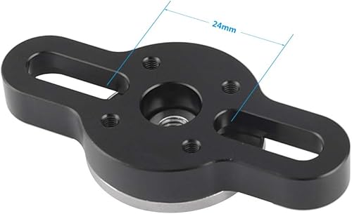 Miniatura 4 de CAMVATE Adaptador de conexión Rosette M6 estándar con dos tornillos de 1/4"-20 - 2572