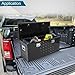 Gooeap Truck Tool Box 44 X 18 X 18 Inch Black Aluminum 5 Bar Tread Car Outdoor Trailer Pickup Toolbox, RV Storage Organizer, Truck bed Box Organizer W/Lock Latch w/Keys