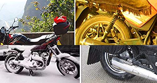 Image of Aksmit Universal Two Wheeler Bike /Scooty Body Cover Heat Protectio /Water Resistance /UV-Rays /Birds Dropping /Scratchproof /Dust Proof (Black)