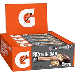 Gatorade Whey Protein Recover Bars, S’mores, 12 Count(Pack of 1)