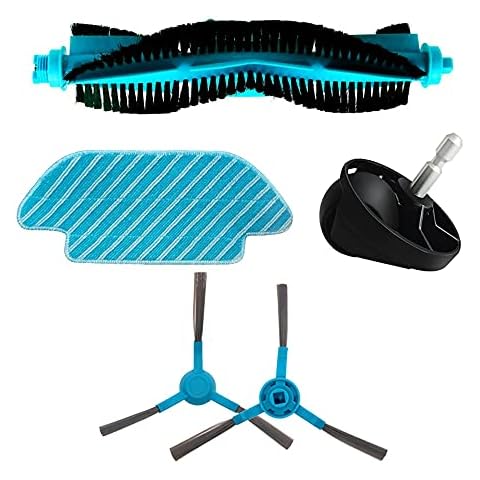 Lulaxy Kit de Repuesto de Aspiradora Cepillo Lateral Mopa Rueda de Tela Cover
