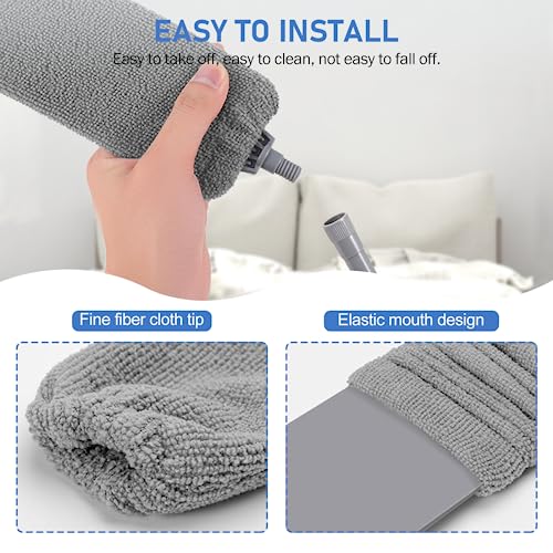 Image of SetSail Dusters for Cleaning, 100-inch Extra-Long Floor Duster with Extension Pole Bendable Microfiber Head Washable Ceiling Fan Cleaner Duster for High Ceilings, Furniture