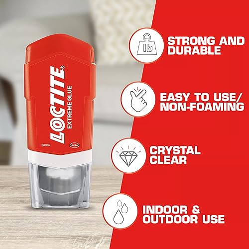 Loctite Extreme Glue, Strong All Purpose Glue for Wood, Metal, Leather, Pastic, & More - Dries Clear - 1.62 oz Tube, 1 Pack - Image 4