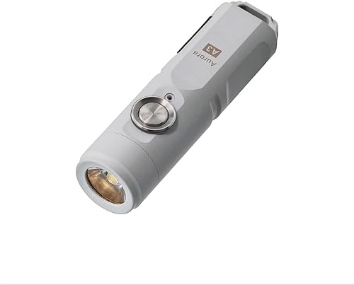Miniatura 6 de RovyVon Aurora A3 650 lúmenes súper brillante para exteriores, mini llavero EDC recargable linterna LED, batería integrada de aleación de aluminio