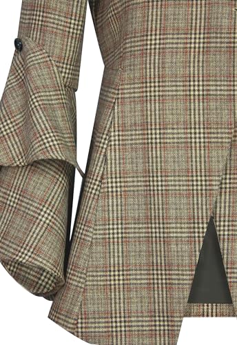 CHIC STAR Womens Wool Plaid Jacket4