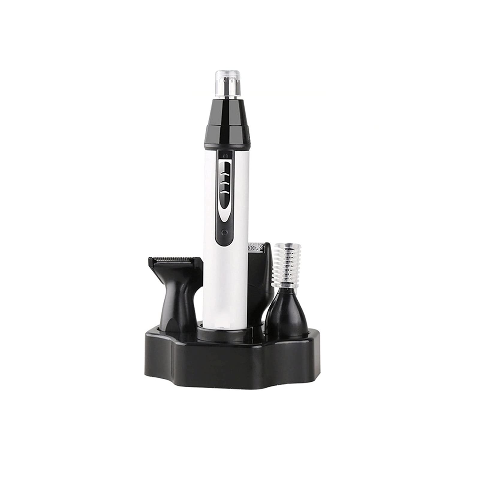 Stainless Steel 4-in-1 Nose Eyebrow and Facial Hair Trimmer Rechargeable with Carry