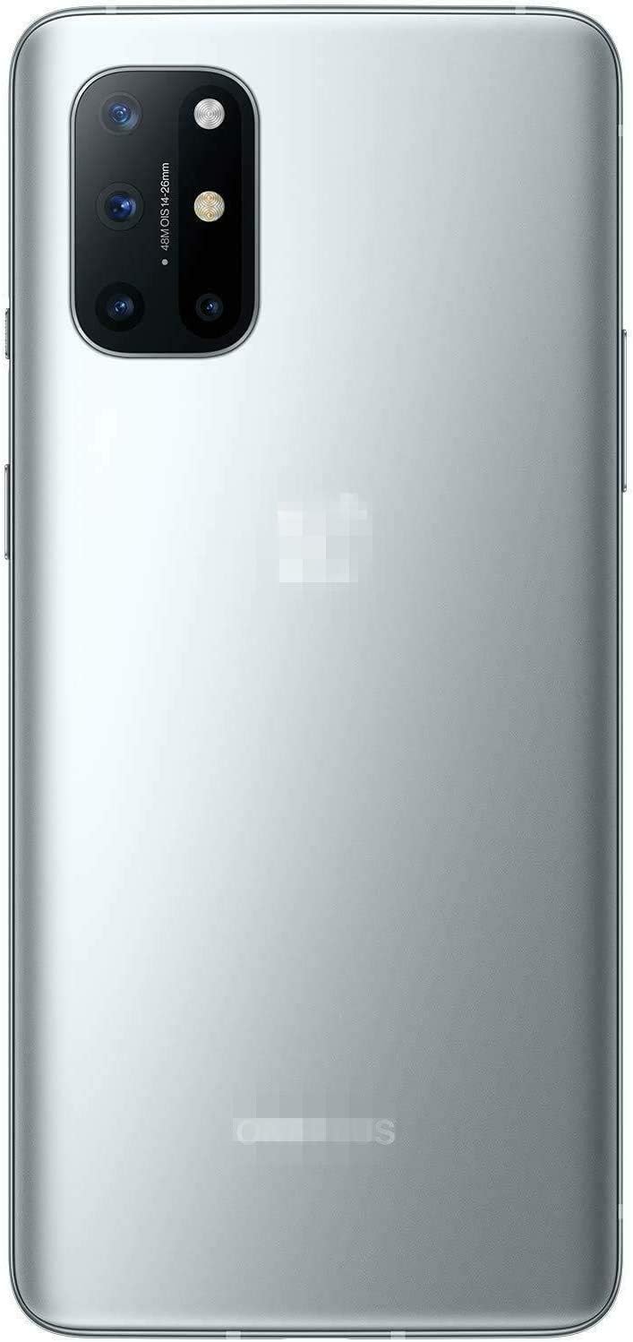 8T Back Cover Glass Replacement for OnePlus 8T 5G KB2000 KB2005 Back Glass Camera Glass Lens Housing Assembly Parts + Eject Pin Tools (Silver)