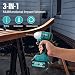 Panana Aokaidun Cordless Impact Wrench Brushless 1/2 Inch Power Impact Gun, 3-in-1 Power Electric Wrench Max Torque 420N.m with 4 Socket Set, 21V Drill Set with 6.0Ah Battery, Carry Box for Car Home