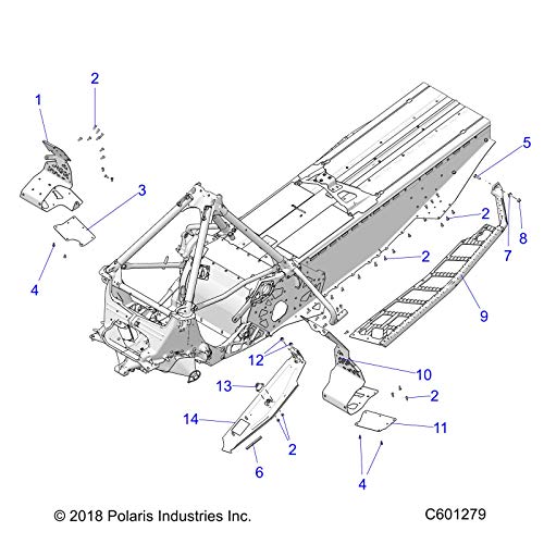 Polaris Running Board Izquierdo 137" miniatura 2