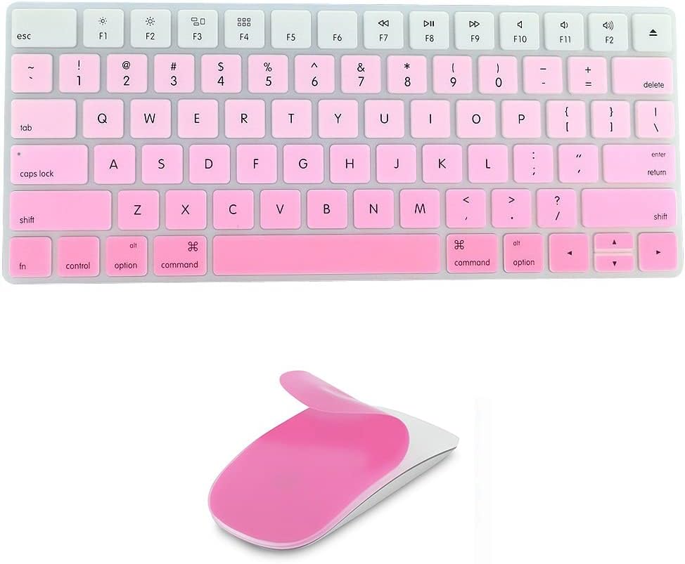 Silicone Soft Protector Covers for Apple Magic Keyboard (MLA22LL/A) with US Layout and MAC Magic Mouse
