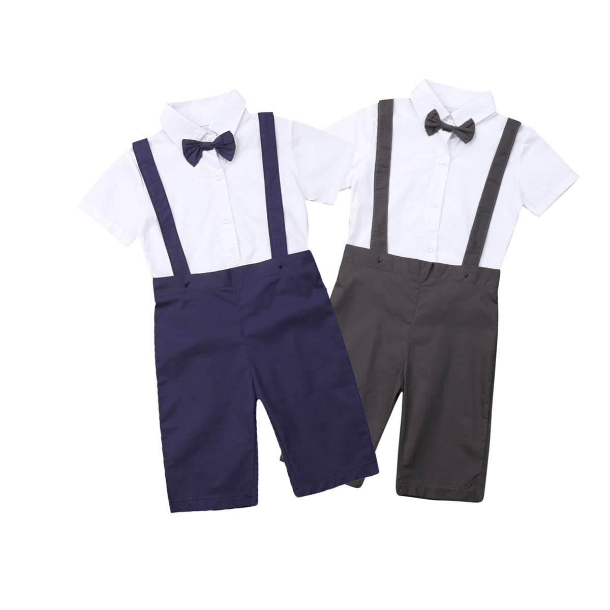 xushiyang Newborn Baby Clothes Summer Suit White