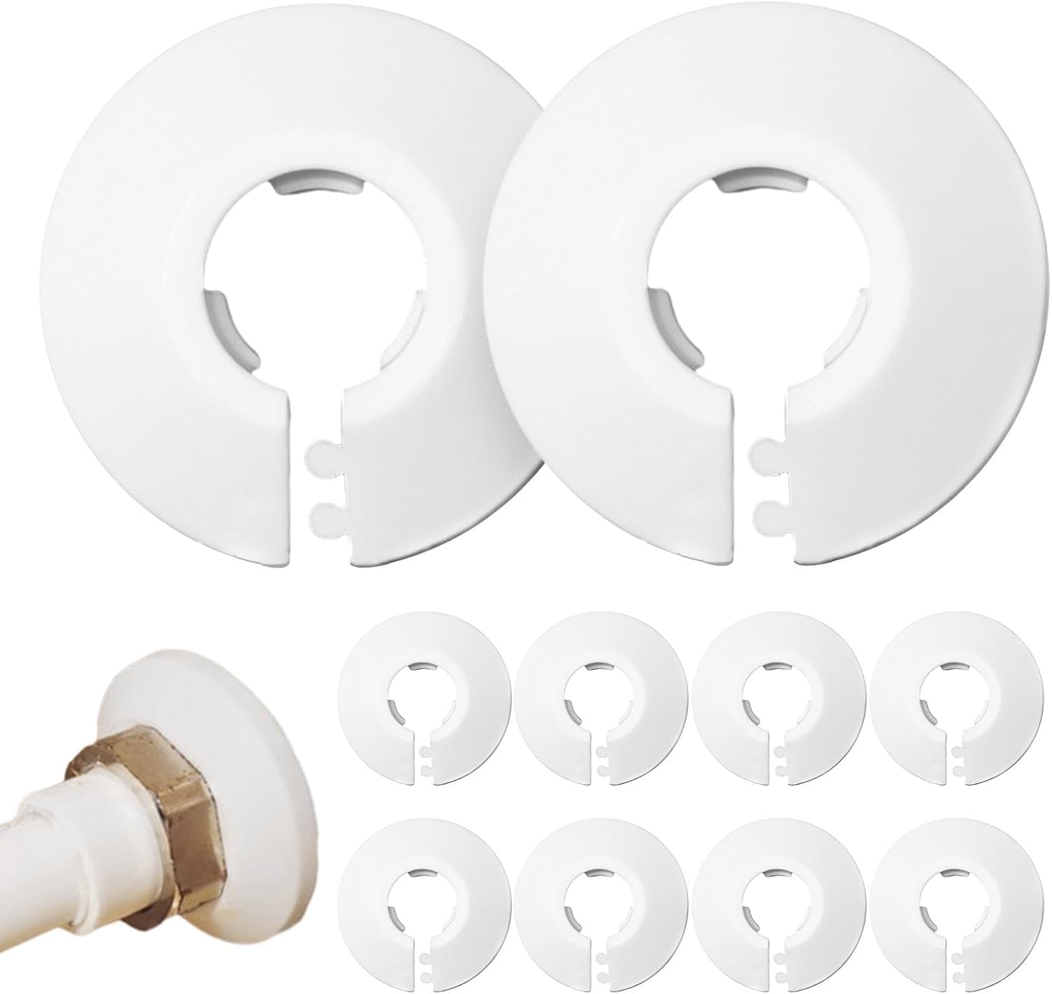 10 Pcs Radiator Pipe Cover,Pipe Covers Sleeve, Radiator Pipe Hole