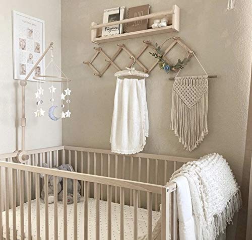 image for Sorrel + Fern Baby Crib Mobile Arm Wooden Holder - Baby Mobile Hanger 