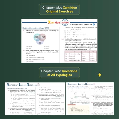Image of Xam idea Science Class 10 - (CBSE 2026-27) | Mind Maps | Solved NCERT | Solved PYQs | MCQs, A-R, Case-based, VSA, SA, LA Questions | Solved 2026 CBSE Exam & Sample Papers | Practice Papers