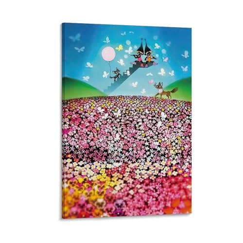 藤城清治 アート ポスター (18) ウォールアート 絵画 ベッドルーム ポスター12x18inch(30x45cm)