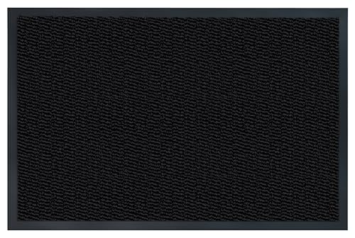 Carpet Diem Paillasson facile à nettoyer - Tapis de sol pour l'intérieur et l'extérieur - Antidérapant - Anti-saleté - Pour porte d'entrée - Anthracite...