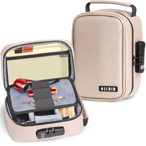 Image of OZCHIN Smell Proof Bag with Combination Lock File Organizer Case Container Medicine Odorless Storage Lock Box Great Gift for Friend