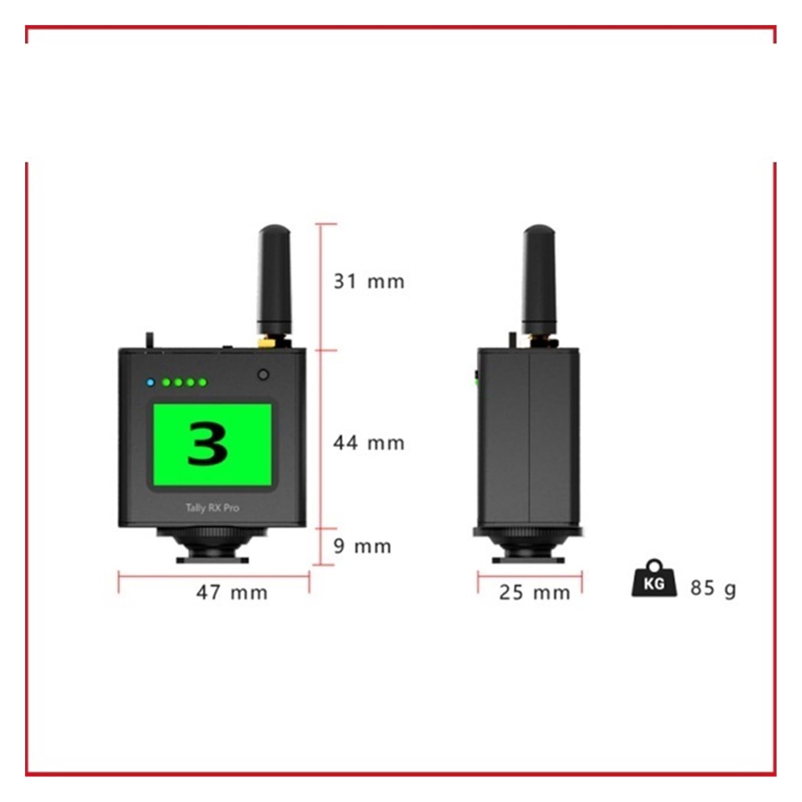 Interruttore video, Video 1600 Panel Wireless Director Switcher Controllo PTZ for la registrazione di trasmissioni in streaming live per uffici domestici, data center(Mini Switcher)