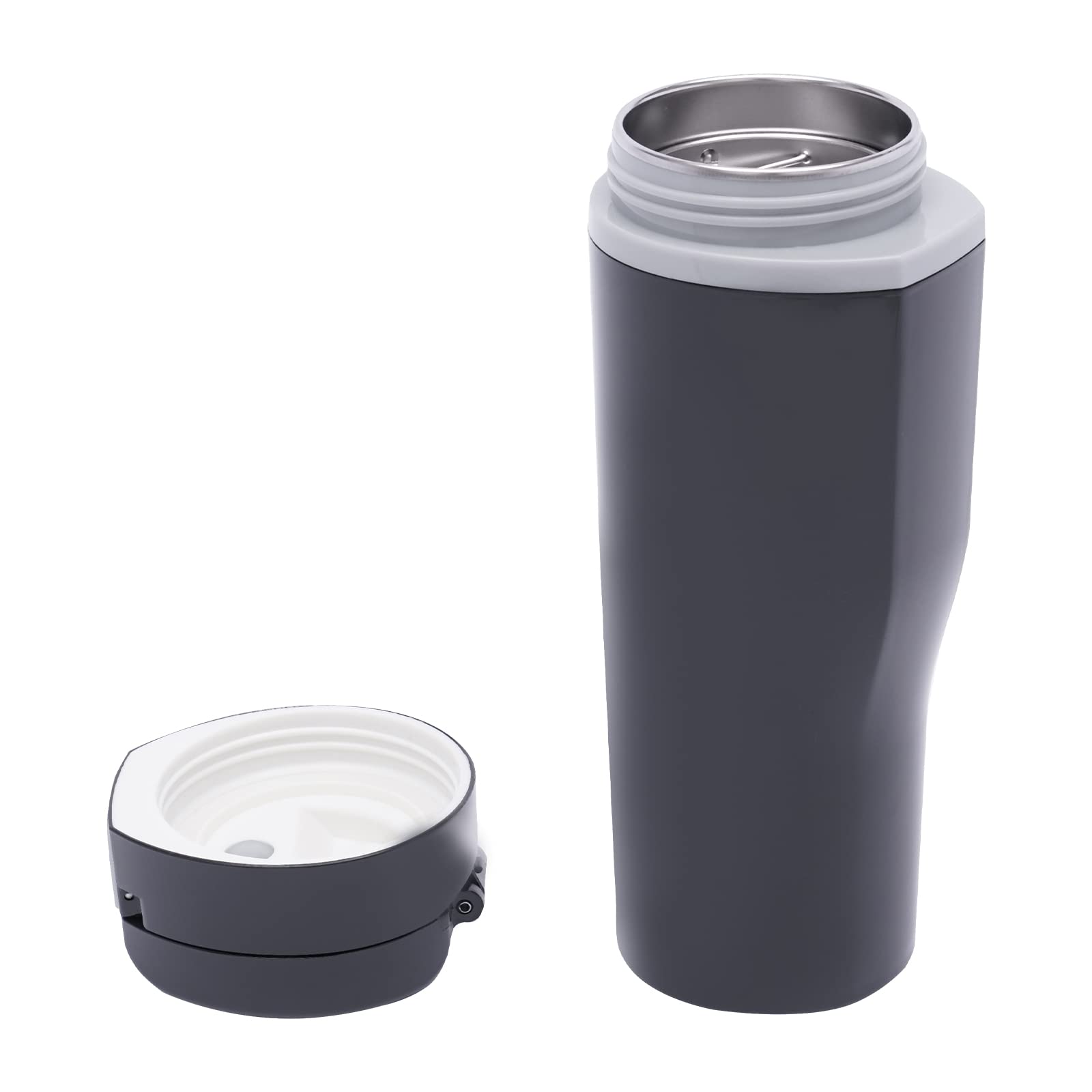 Tazza dell'acqua riscaldata da 12 V, 24 V, bollitore elettrico per auto/camion, 500 ml, con fodera in acciaio inox 304