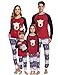 Aibrou Pijamas de Navidad Familia Conjunto Pantalon y Top Pijamas Mujer Hombre Invierno Manga Larga Pijama de Dormir 2 Piezas Niños Niña Ropa de Dormir para Bebés Mamá Papá Romper Homewear