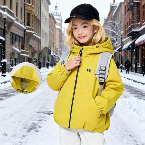 Image of Kids Toddler Waterproof Puffer Jackets Zip up Insulated Warm Windproof Coats Boys Girls Hiking Windproof Outwear
