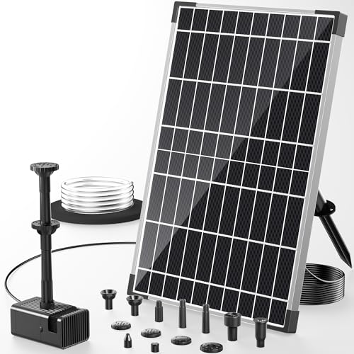 Image of POPOSOAP 12W Solar Fountain Pump 600 L/h with 4200 mAh Battery Backup