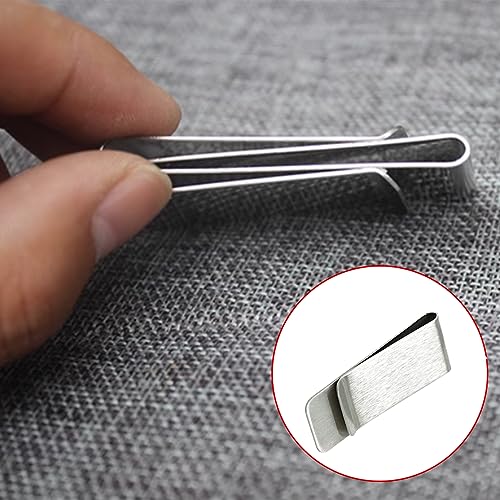 6pcs Stainless Steel Money Clips, Creative And Fashionable Bookmarks, Suitable for Various Items.4