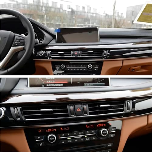 Grille de ventilation centrale pour BMW X6 F16 2014-2021 d'aération tableau de bord - 5