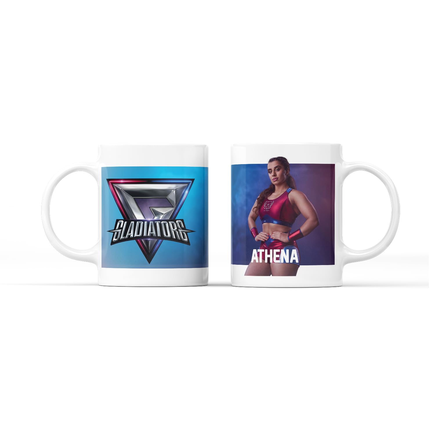 SMARTYPANTS Gladiators are You Ready? Tea Cup Coffee Mug - Athena Comet Diamond Dynamite Electro Fire Fury Sabre TV Show Gift Present (Athena)