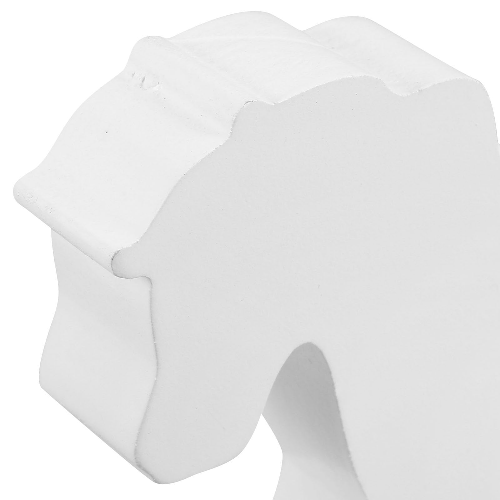 FRCOLOR 5 Pièces Décoration de Noël Suspendue Cheval Blanc en Bois,