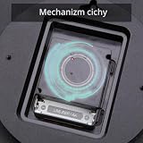 ACCSHINE Zegar ścienny bez tykania, cichy, 30 cm, kwarcowy, zasilany bateriami, duży, łatwy do odczytania, do pokoju, domu, kuchni, sypialni, biura, szkoły (czarny + biały)