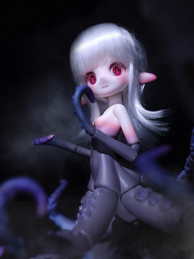 d*7様 青い天使坊や人形　ホラーフィギュア　キューピー人形　妖怪ドロヘドロ系ド 悪魔坊やパート2gasumaru ホラーフィギュアキューピー人形