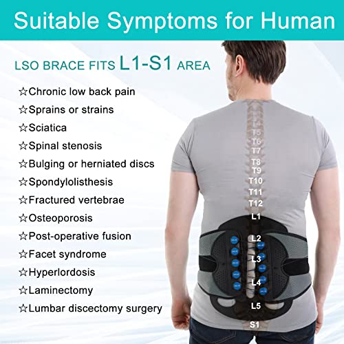 Lso Back Brace With Removable Decompression Panel Back Support& Back Cover For Free,Pulley System Lumbar Support Belt For Sciatica Pain, Disc Injury And After Laminectomy Or Spinal Fusion Surgery(Xl) #TOP3