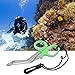 Pilipane Safety Sea Snips, Dive Shears, Emergency Scissors, Scuba Diving Scissors Stainless Steel Scuba Diver Shears with Lanyard and Buckle(绿色)