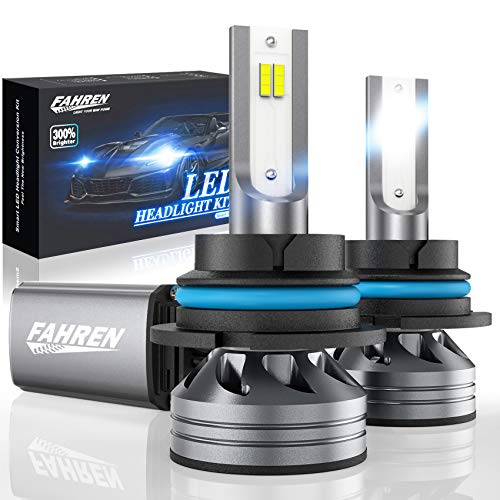 Fahren 9004/HB1 LED Headlight Bulb, 14000 Lumens Super Bright LED Headlights Conversion Kit 6500K Cool White IP68 Waterproof, Pack of 2