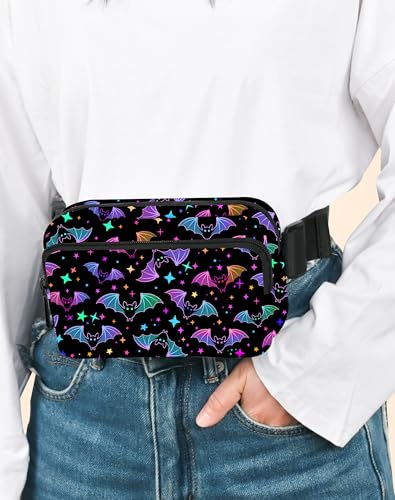 Image of Bat Fanny Pack for Women Belt Bag Fashion Everywhere Waist Pouch Lightweight Crossbody Bags with Adjustable Strap