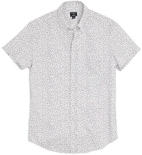 J.Crew Mercantile Men's Slim Short-Sleeve Printed Flex Casual Shirt