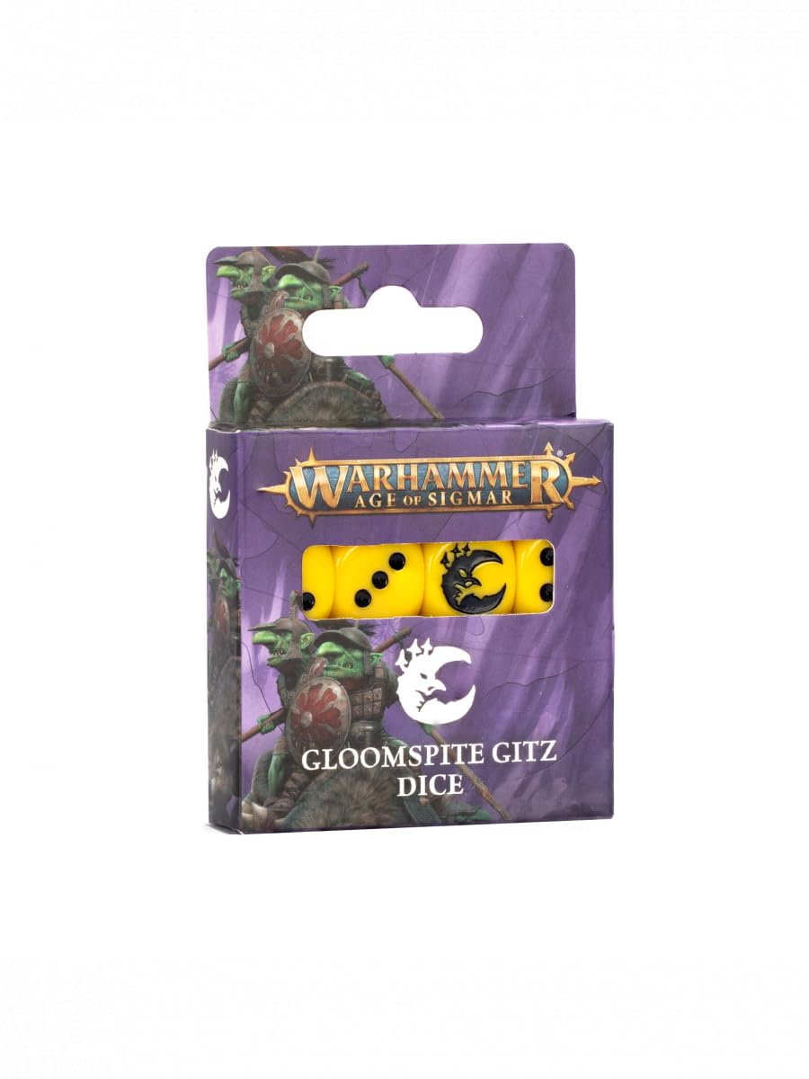 Warhammer - Age of Sigmar - Gloomspite Gitz: Dice Set - Themed Dice Set (Games Workshop)