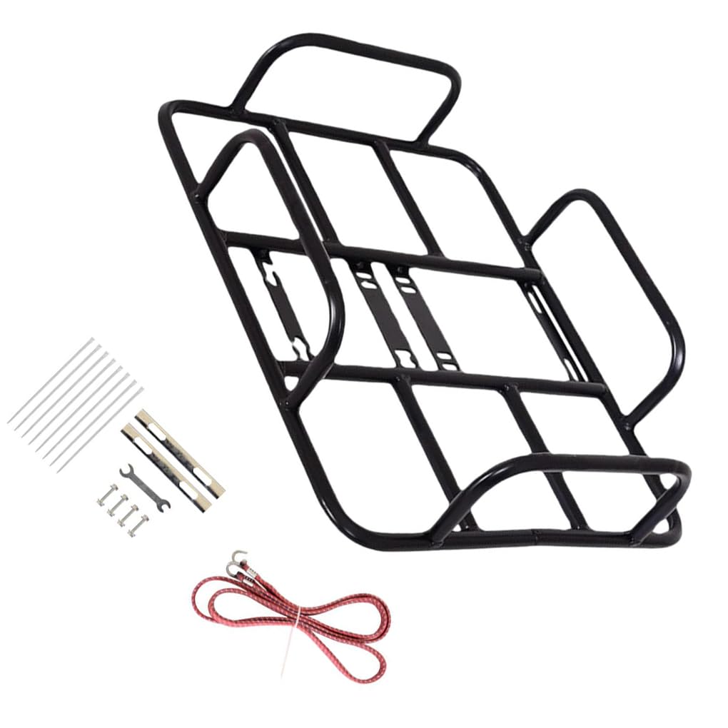 mophrati Strong Rear Bicycle Basket Iron Luggage Package Rack for Mountain Bikes