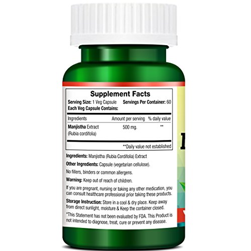 Morpheme Remedies Manjistha Extract - 500 mg (60 Capsules) - Image 3