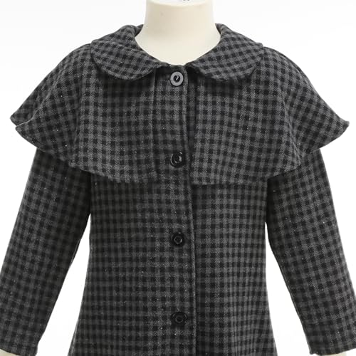 Abrigo gótico victoriano con capa para niñas talla 110 miniatura 4