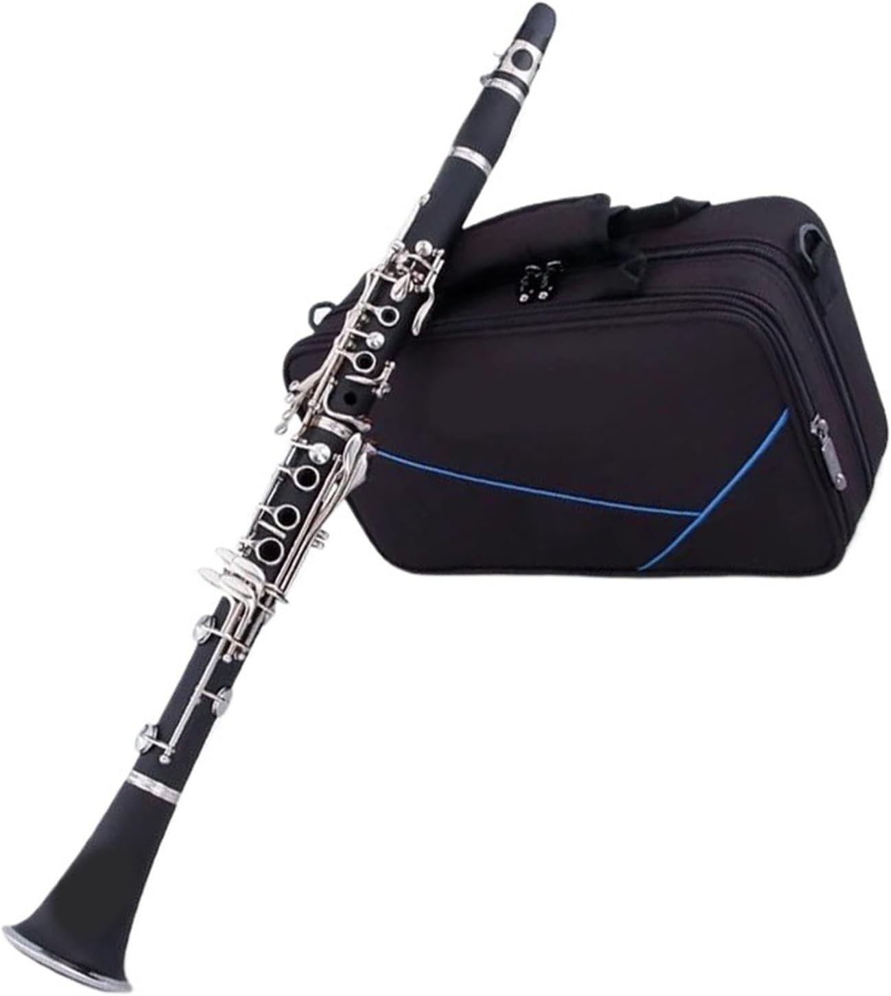 Professional 17 key Hard Rubber Clarinet BB Nickel plated Surface Material Clarinet