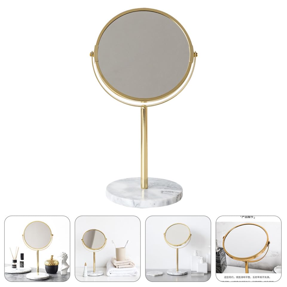 Miroir de maquillage table marbre or miroir de table moderne